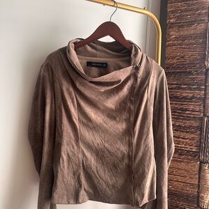 Zara Women's Cowl Neck Sweater in Rich Brown